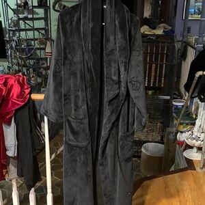 Victoria's Secret Black Plush Robe
